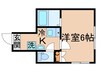 アウローラ金町 1Kの間取り
