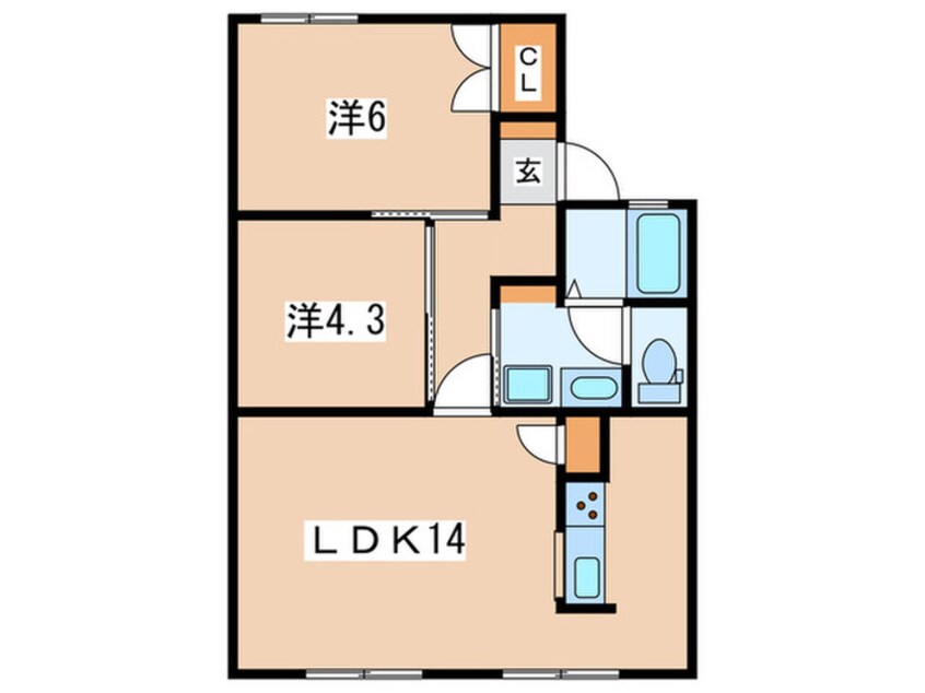 間取図 オレンジヒルズ