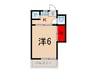 恵コ－ポラス 1Kの間取り
