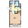 パレマロンⅡ 1Kの間取り