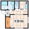 ベルハイツ 1Kの間取り