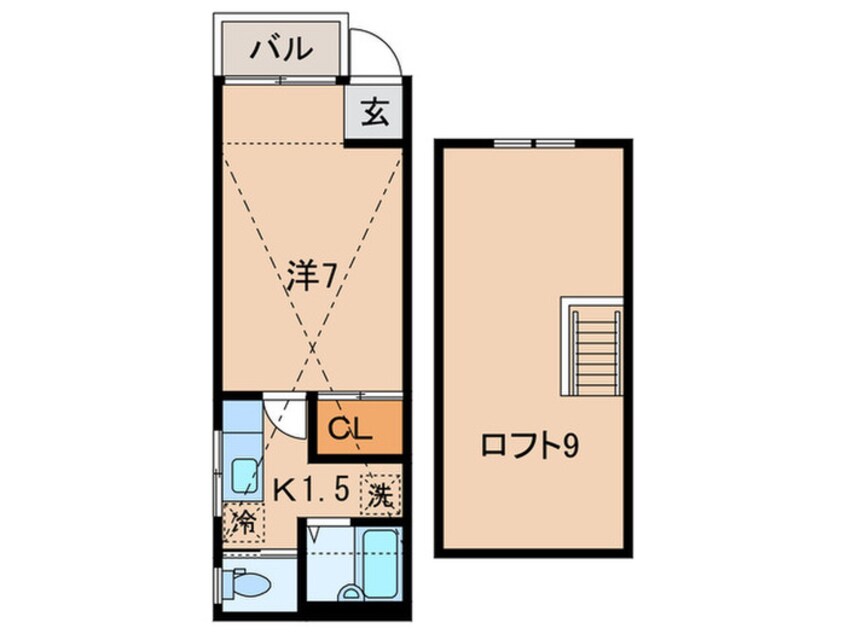 間取図 エスポワ－ル・日吉