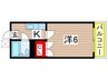 ビレッジ仁戸名 1Kの間取り