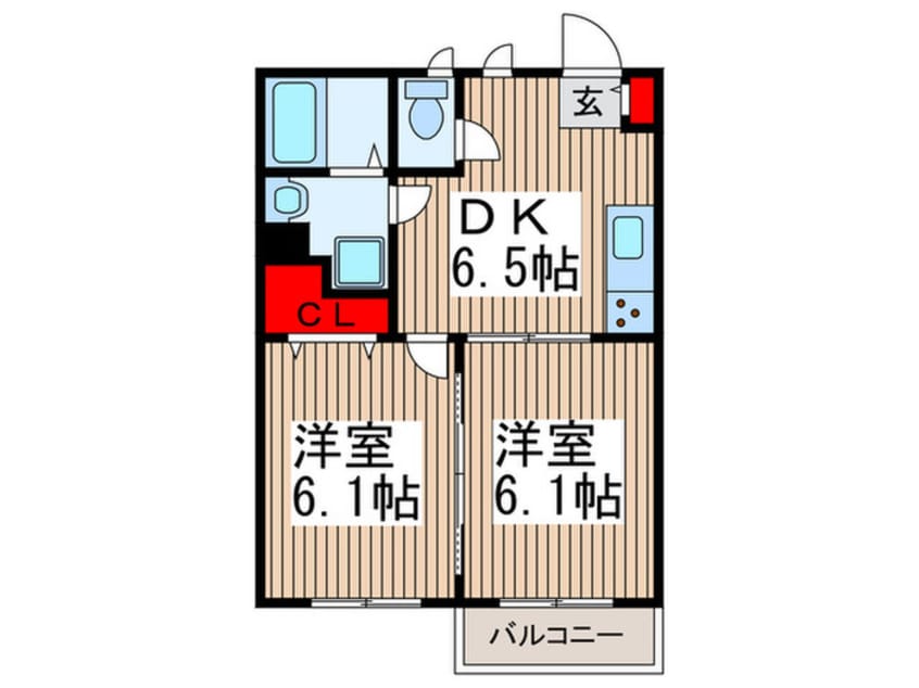 間取図 プリムヴェール南鳩ヶ谷