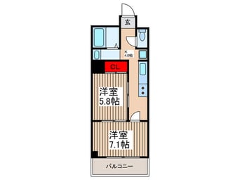 間取図 ＳＵＥＨＩＲＯＣＯＵＲＴ常盤