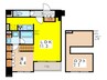 コンフォリア新川 1LDKの間取り