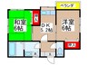 エンゼルハイツ 2DKの間取り