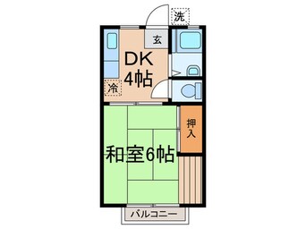 間取図 シャルム鹿島田