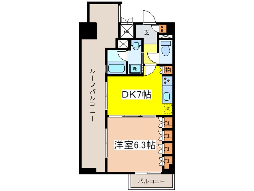 間取図 プラウドフラット仙川Ⅱ