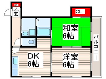 間取図 コーポレスＵＥＮＯⅡ