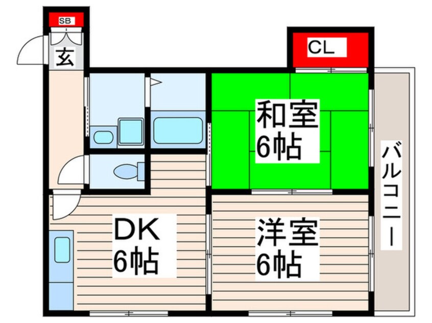 間取図 コーポレスＵＥＮＯⅡ