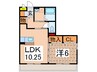 サンモ－ルＡ 1LDKの間取り