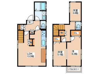 間取図 国立市東２丁目戸建