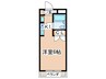 ホ－プ調布 1Kの間取り