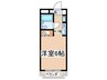 ホ－プ調布 1Kの間取り
