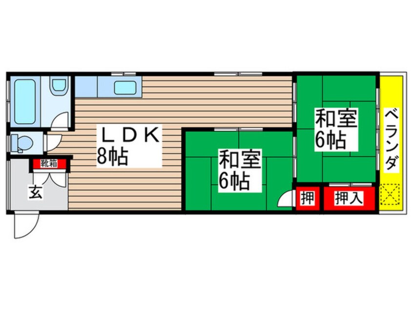 間取図 大島園マンション