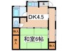 コーポ細谷１号棟 1DKの間取り