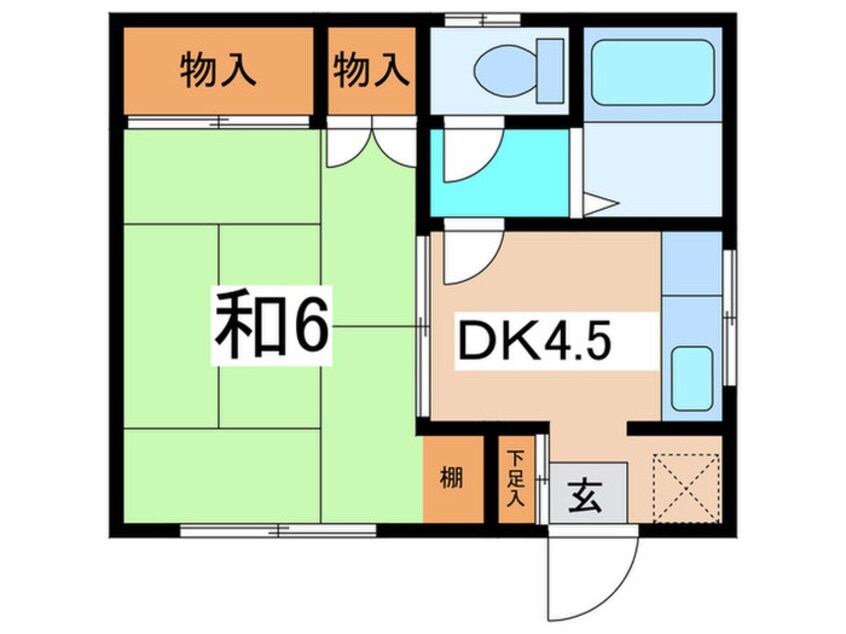 間取図 コーポ細谷１号棟