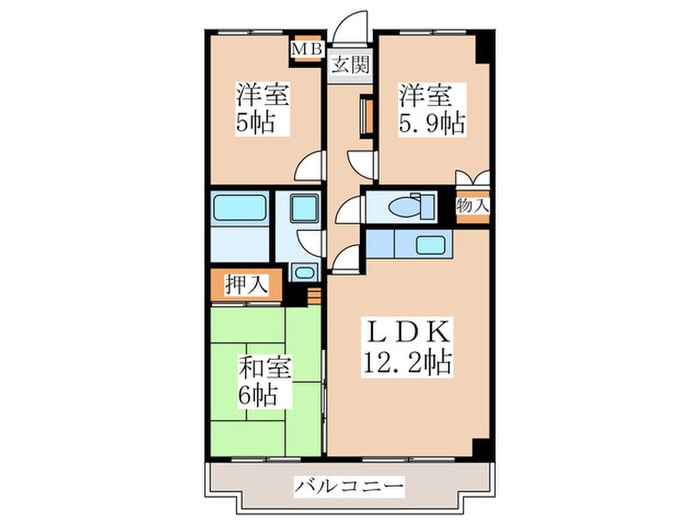 間取り図 エスポワール小金井