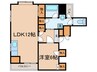 メゾンホウコ 1LDKの間取り