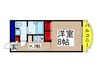 クレアシオン緑が丘 1Kの間取り