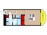 クレアシオン緑が丘 1Kの間取り