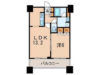 間取図 アウルタワー(2502)