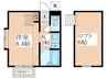 フラワーヒルあきる野 1Kの間取り