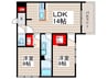 Casa Forestale-B 2LDKの間取り