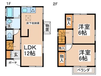 間取図 東村山市富士見町南東角戸建