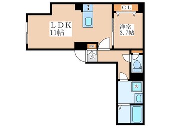 間取図 ＣＲＥＡＬ新富町