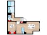 ＣＲＥＡＬ新富町 1LDKの間取り