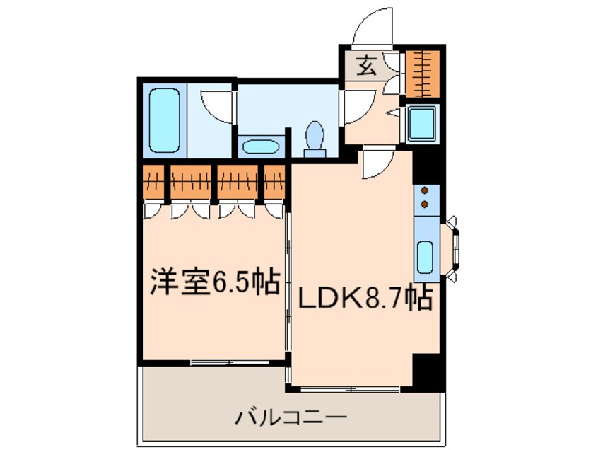 間取図 パークアクシス明治神宮前