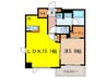 WASEDA APARTMENT 1LDKの間取り