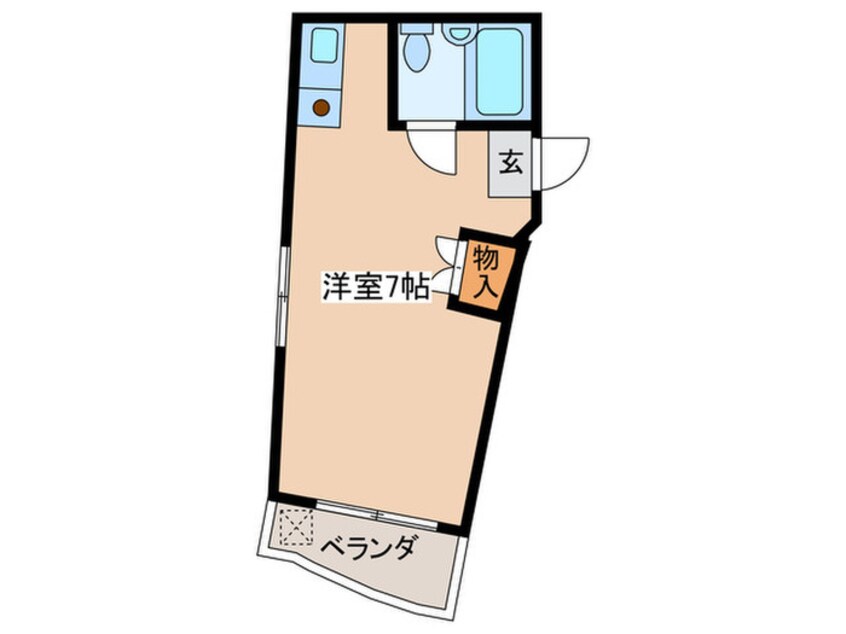 間取図 ファ－ストパレス厚木