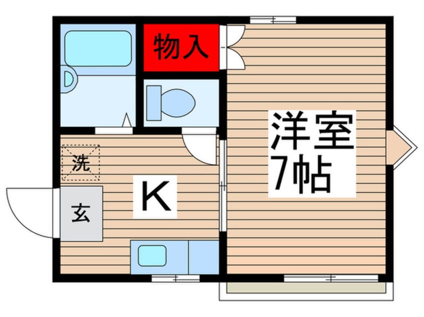間取図 マリモサンハイツ　１号室