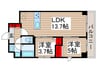 グランカーサ南千住 2LDKの間取り