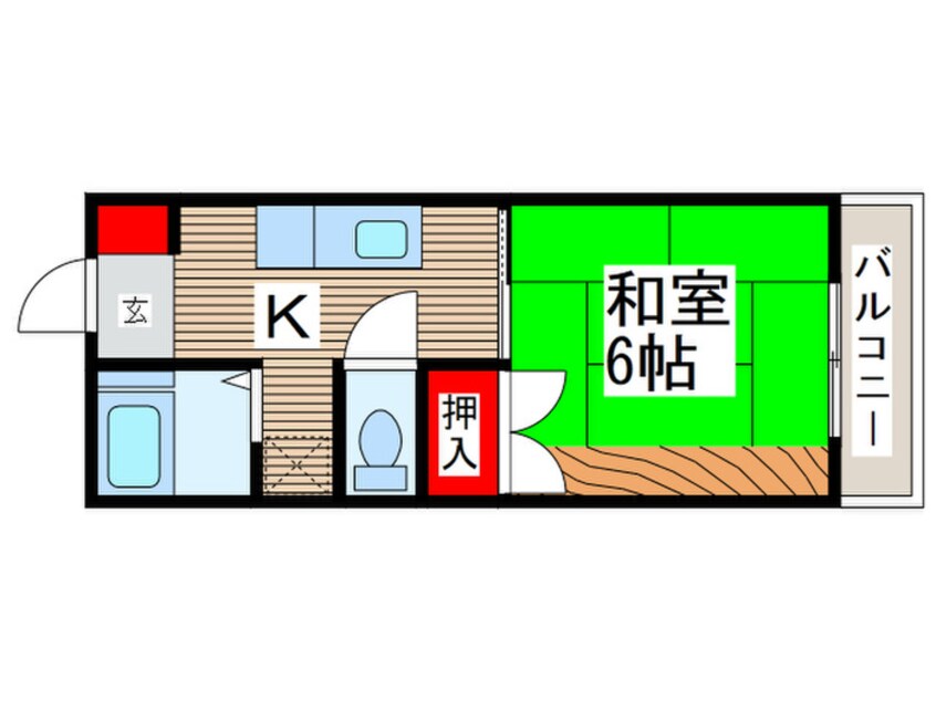 間取図 サンライズコ－ポ