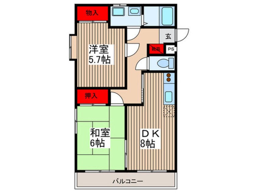 間取図 グレ－ハイツ