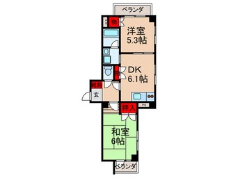 間取図 第五ママダビル南砂ハイツ