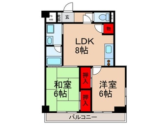 間取図 第五ママダビル南砂ハイツ