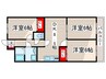 サザンハピネス 3DKの間取り