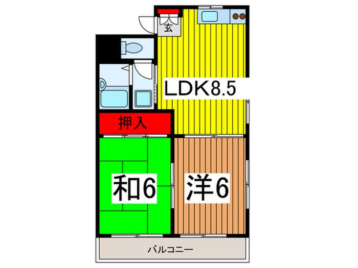 間取り図 本太イブキマンション