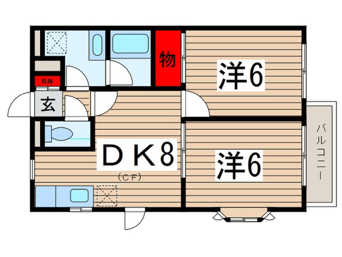 間取り図 プランド－ル富士見台