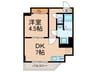 みかどコーポ 1DKの間取り