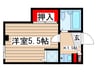 ハイツ上野 1Kの間取り