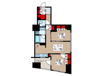 間取図 ディームス大手町ノース