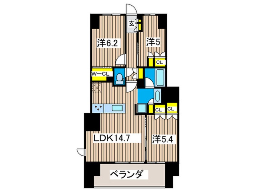 間取図 HILLSIDE FOREST横浜戸塚(1405)