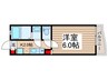 メルベーユ川越 1Kの間取り