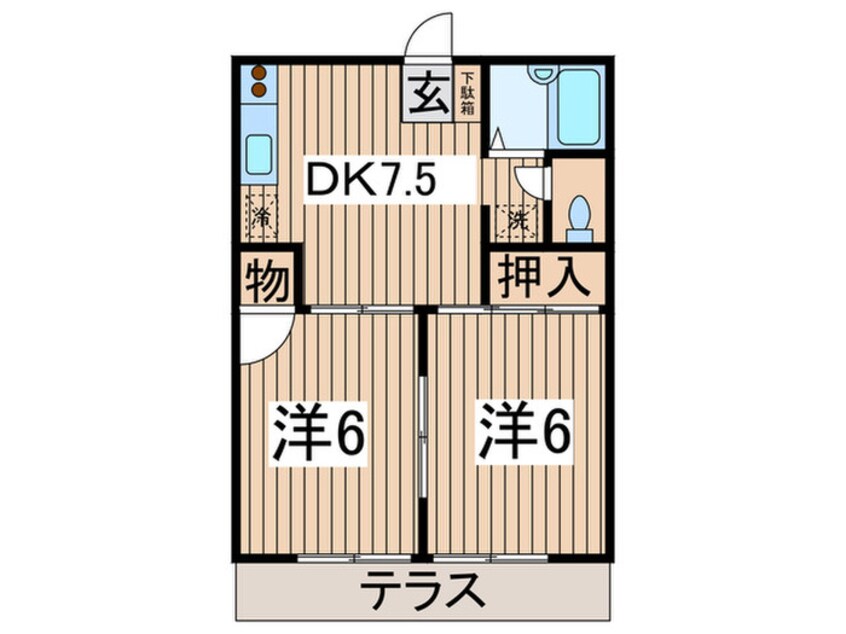 間取図 ヒルサイド壱番館